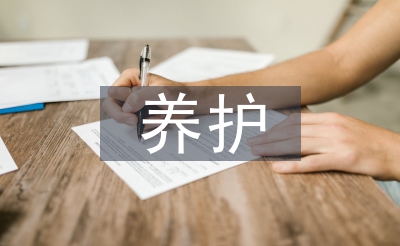 养护操持论文